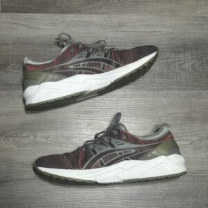 Size 9.5W -Asics Tiger Gel-Kayano Trainer EVO HN6D0-8873 Sneakers Shoes Red Gray
